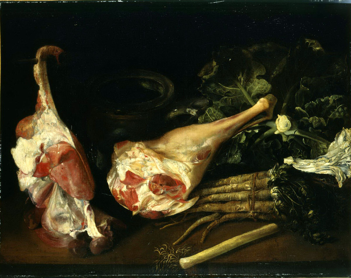 Nature morte au gigot